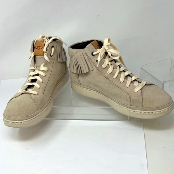 Mens Sz 9 Ugg Australia Cali Lace High Fringe Suede Chukka Sneakers 1020… main image 6
